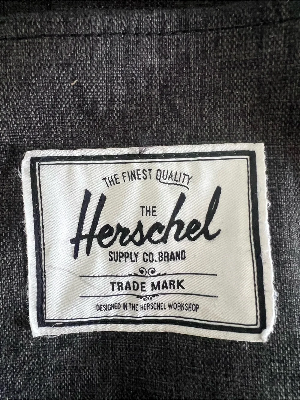 Herschel Supply Company Dark Charcoal Backpack with Black Straps
